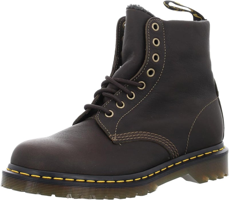 Dr. Martens Unisex-Adult 1460 Faux Fur Lined Grizzly Leather Boot Fashion - Image 1